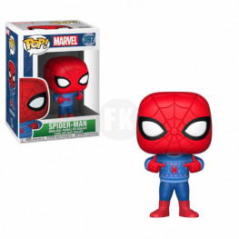 Marvel Comics POP! Marvel Holiday Vinyl Bobble-Head Spider-Man (Ugly Sweater) 9 cm
